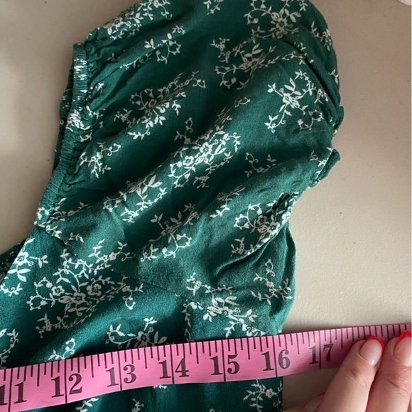 Liberty Love Juniors Floral Jumpsuit - Green I Size: L - Picture 14 of 14